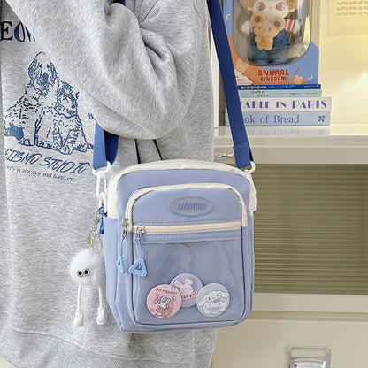 Sac à épaule en nylon – Style Patchwork
