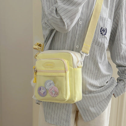 Sac à épaule en nylon – Style Patchwork