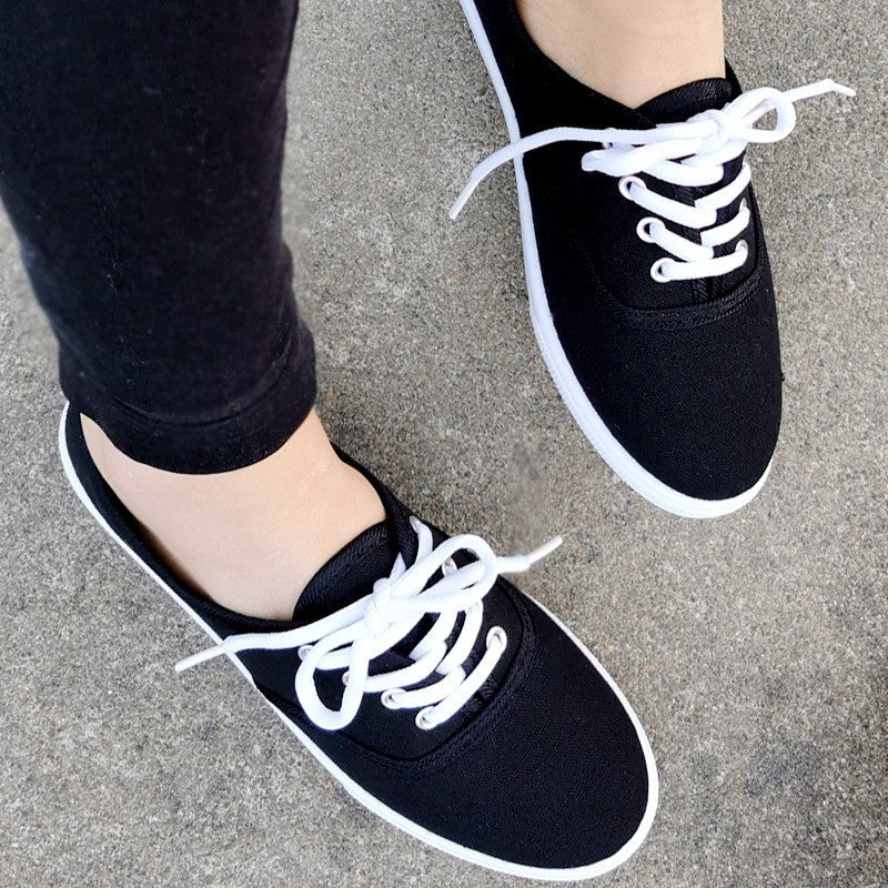 Baskets en toile pour femmes - style sport et confort au quotidien