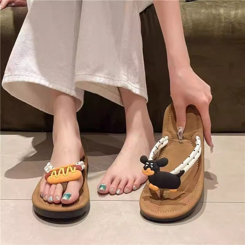 Tongs estivales à chevrons – confort & style plage