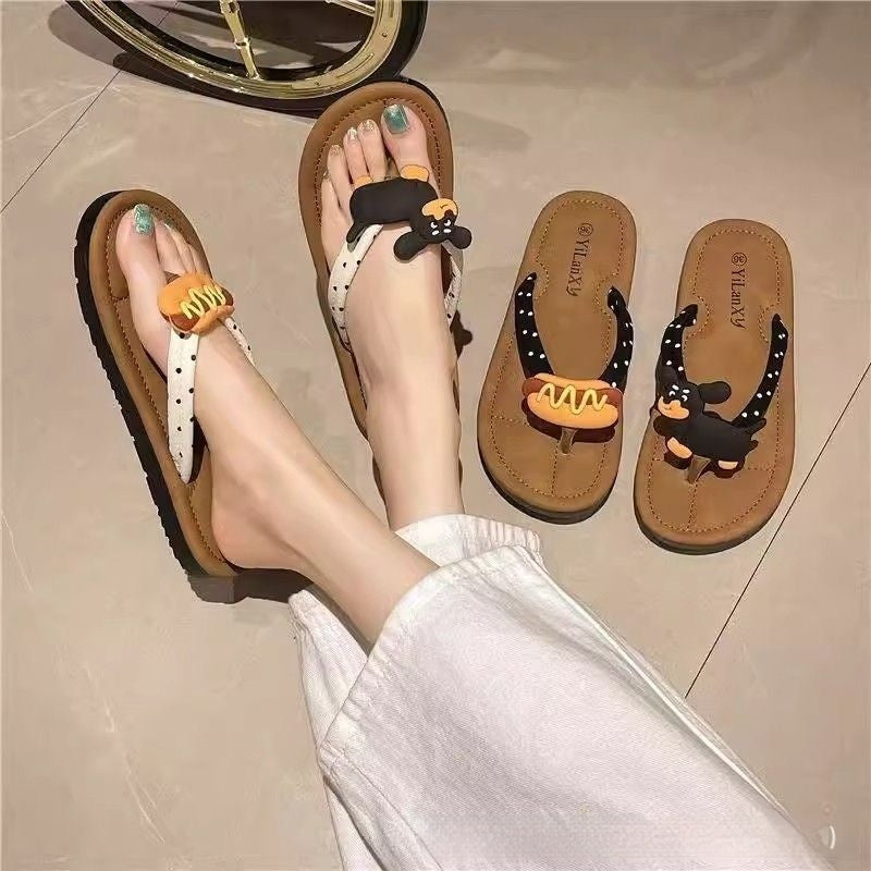 Tongs estivales à chevrons – confort & style plage