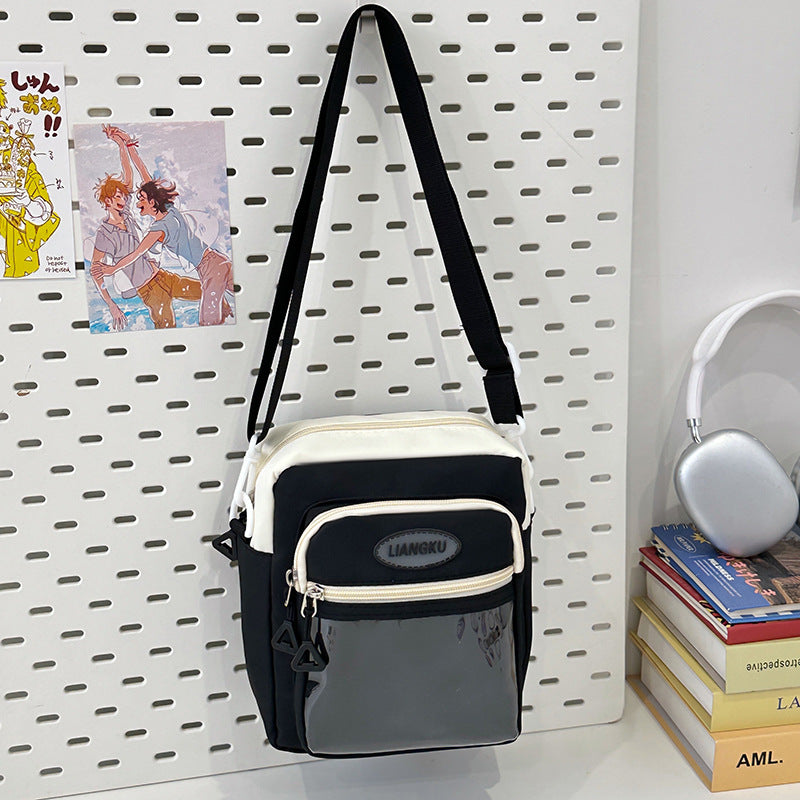 Sac à épaule en nylon – Style Patchwork
